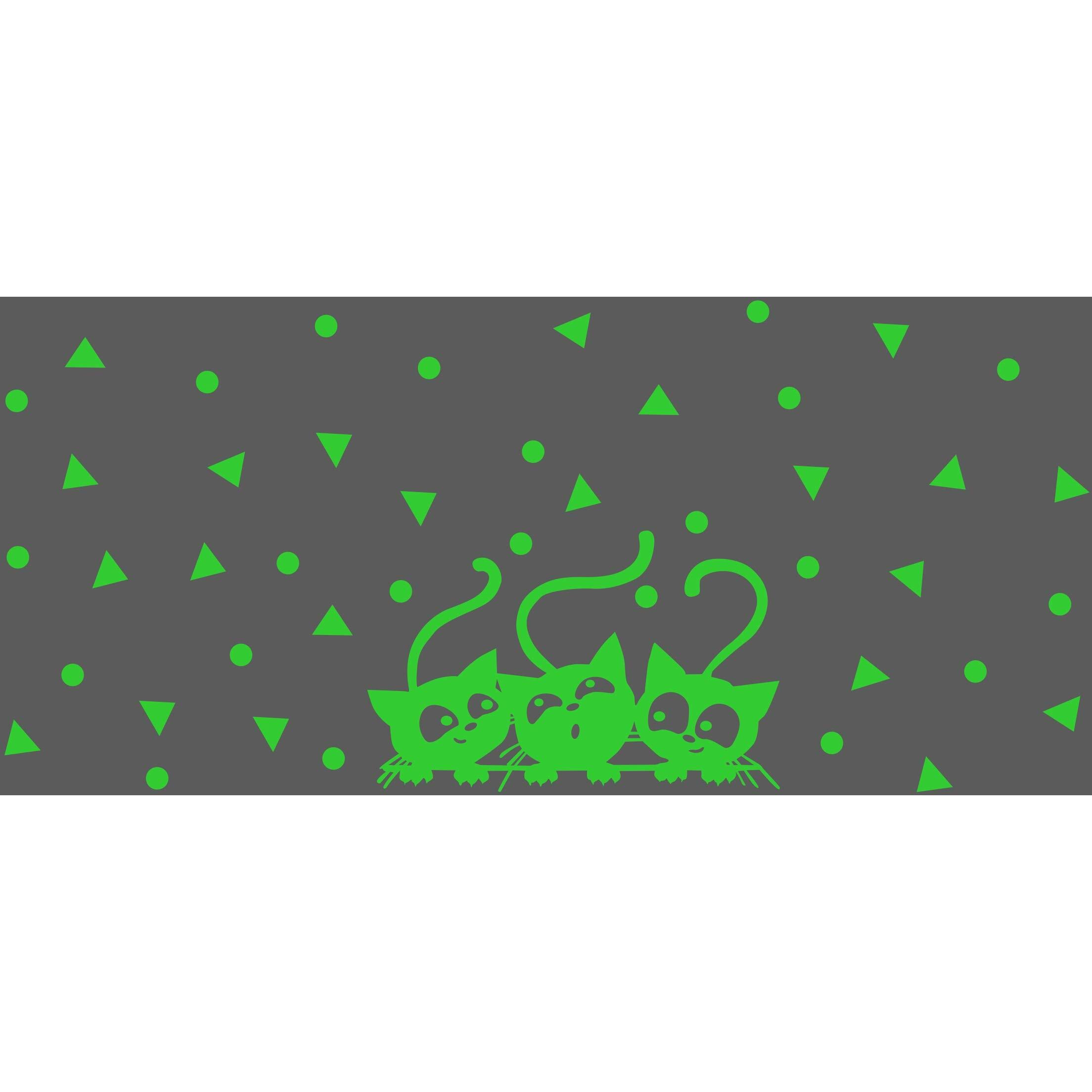 Dreamkraft Kids Radium Wall Sticker Glow In Dark Room, Green, 51X26 Cm