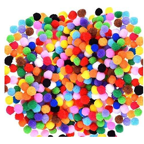 Ppm 100 Mixed Color Felt Balls Pompom For Diy Sewing Crafts Jewelry Making - Multicolor, Craft Big 2Mm Metal Pom-Pom