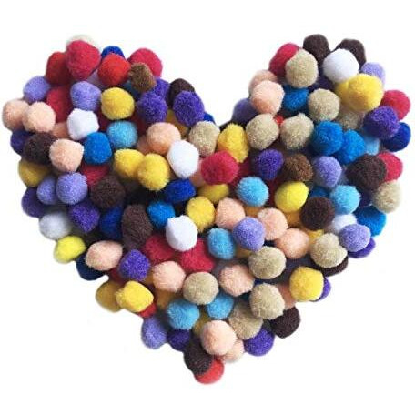 Ppm 100 Mixed Color Felt Balls Pompom For Diy Sewing Crafts Jewelry Making - Multicolor, Craft Big 2Mm Metal Pom-Pom
