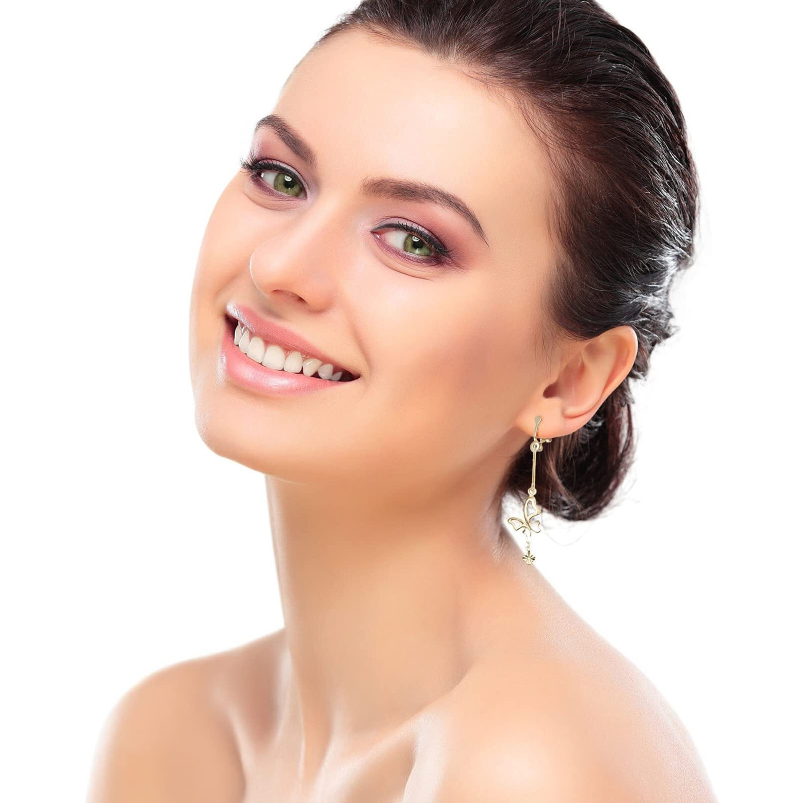 Artibetter 8Pcs Earring Clip Backs Diy Earring Base Clips Triangle Clip- On Earring Converter Components Findings Jewelry Making Tool Golden