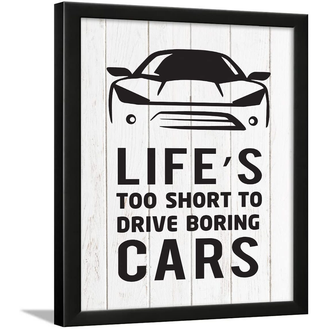 Chaka Chaundh - Car Quotes Wall Frames - Car Wall Framed Poster Dcor - Car Quotes Wall Art Poster With Frame  (11 X 14 Inches)