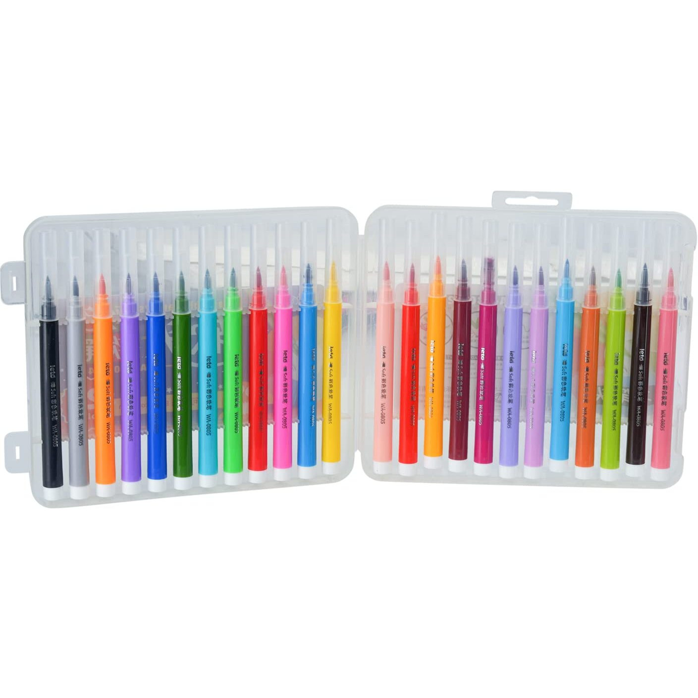Gold Leaf Watercolor Brush Pens Set 24 Color For Kids And Adult Coloring Books, Art, Sketching, Calligraphy, Manga, Bullet Journal