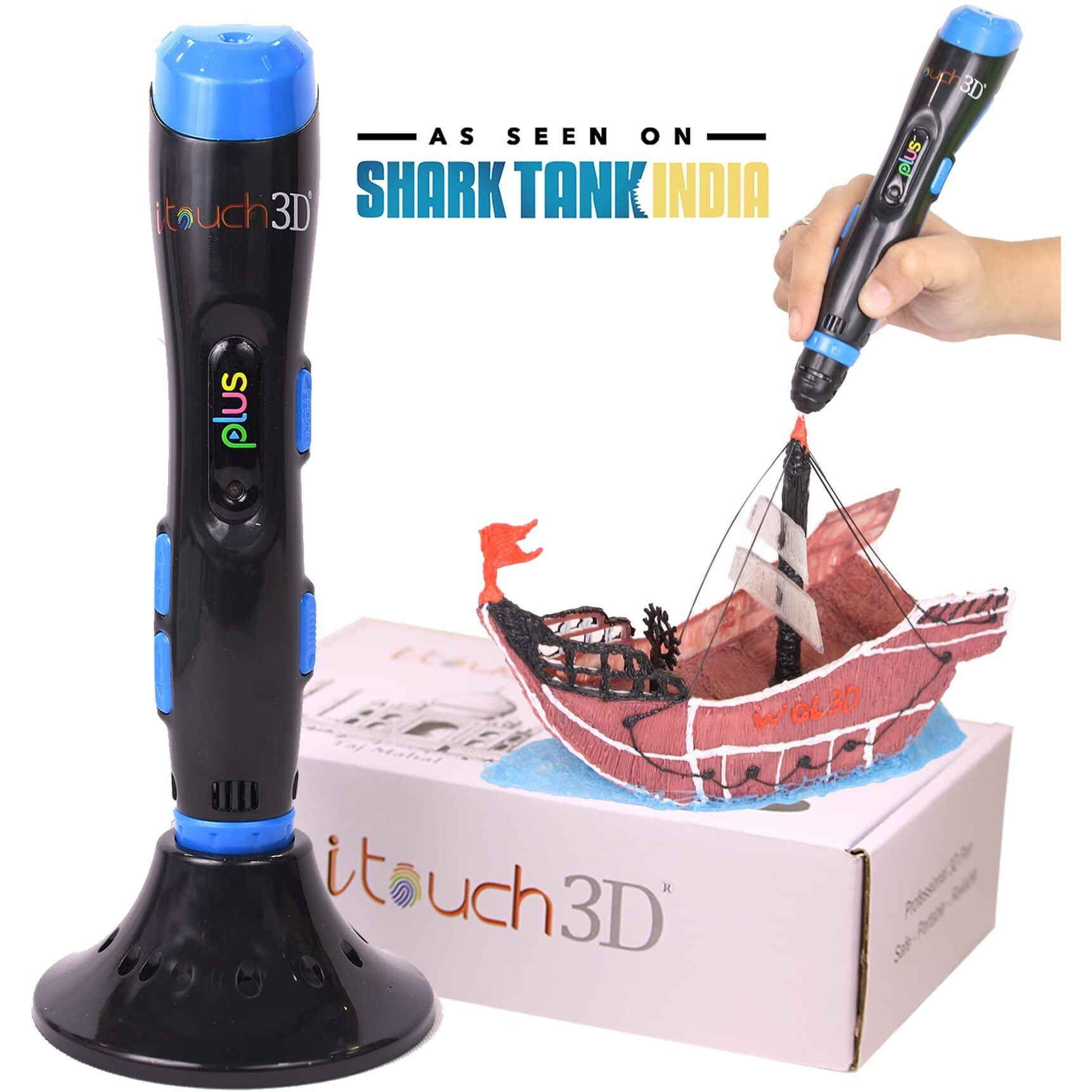 Wol3D I Touch Plus 3D Pen For 3D Printing With Speed Control, Advanced Temperature Regulation, Oled Display & Ergonomic Design  Compatible With Variety Of Filaments For Creative Diy, Art.