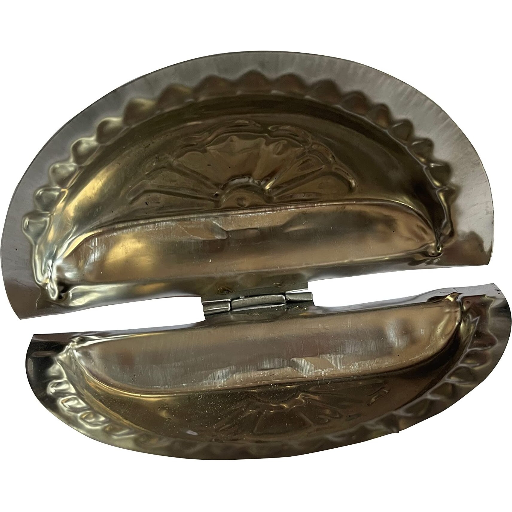 Aavya Handmade Strong Wood Thekua Khajoor Mould (Thekua/Khajur Sancha) With Free Gujia (Purukiya) Steel Mould