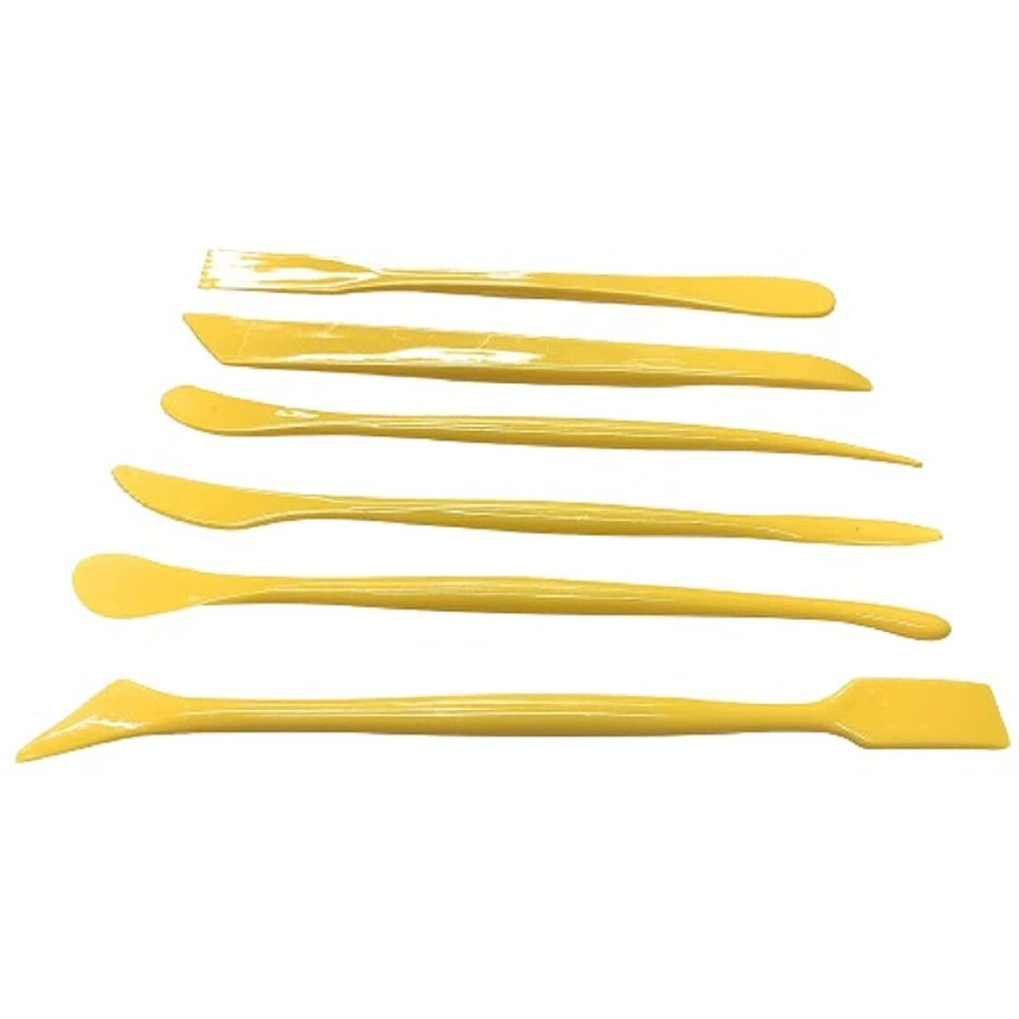 Artbee 6Pcs Set Plastic Crafts Clay Modeling Tool Pottery Carving Tools For Shaping And Sculpting For Ceramics Clay Pottery (Plastic Knife-7Pcs)