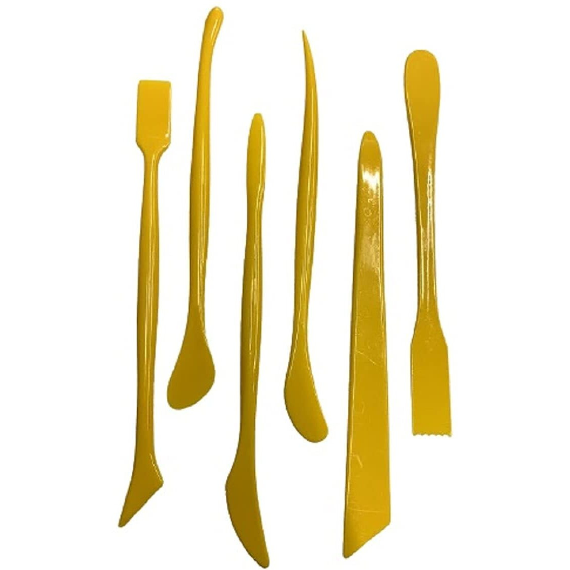 Artbee 6Pcs Set Plastic Crafts Clay Modeling Tool Pottery Carving Tools For Shaping And Sculpting For Ceramics Clay Pottery (Plastic Knife-7Pcs)