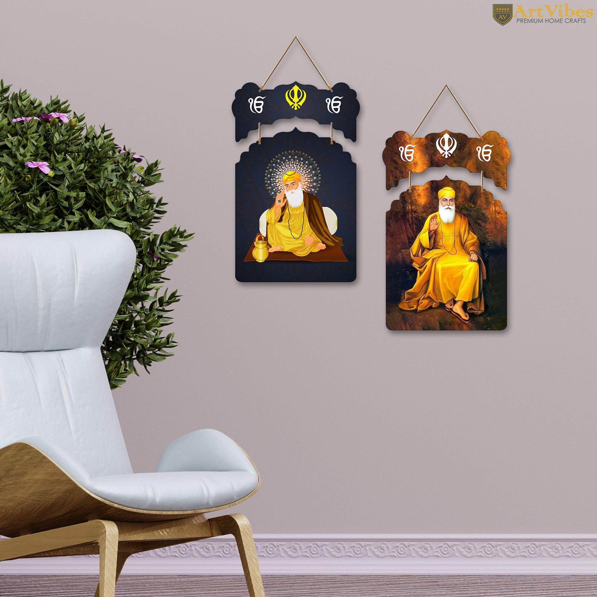 Artvibes Designer Wooden Wall Hanging Decoration Items For Home | Gifts | Bedroom | Wooden Wall Hanger | Mdf Wall Decoration For Living Room | Modern Decor Items (Wh_9211N)