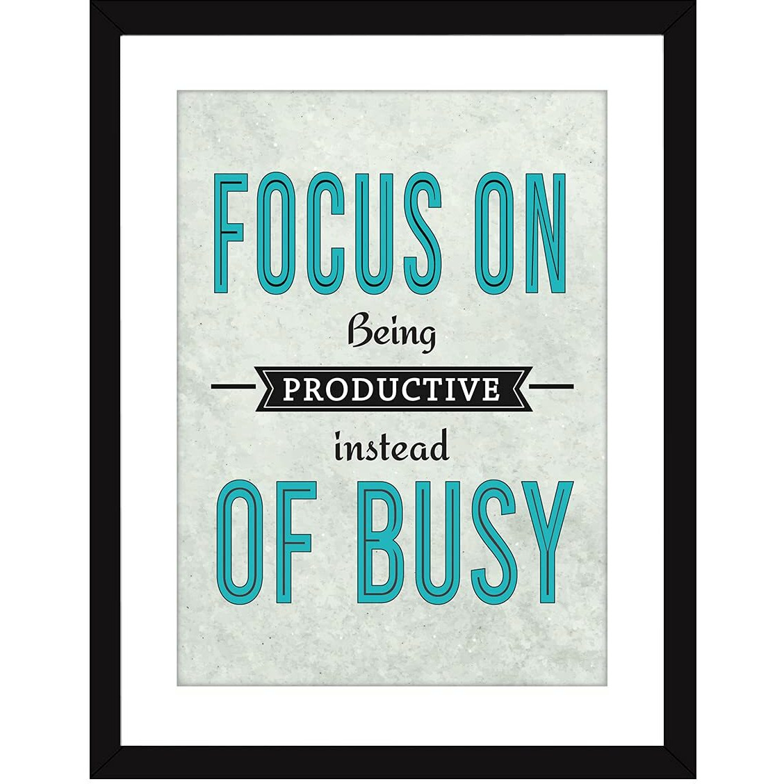 Chaka Chaundh - Focus - Motivational Quotes Frames  Motivational Poster For Office Wall, School, Study Room, College, Institute, Student, Entrepreneur, Classroom & Home - Motivational Frames For Office - Motivational Room & Home Quotes Decor - Motivational Quotes Gifts - Motivational Quotes Art Frames - Motivational Wall Decor - (14 X 11 Inches)