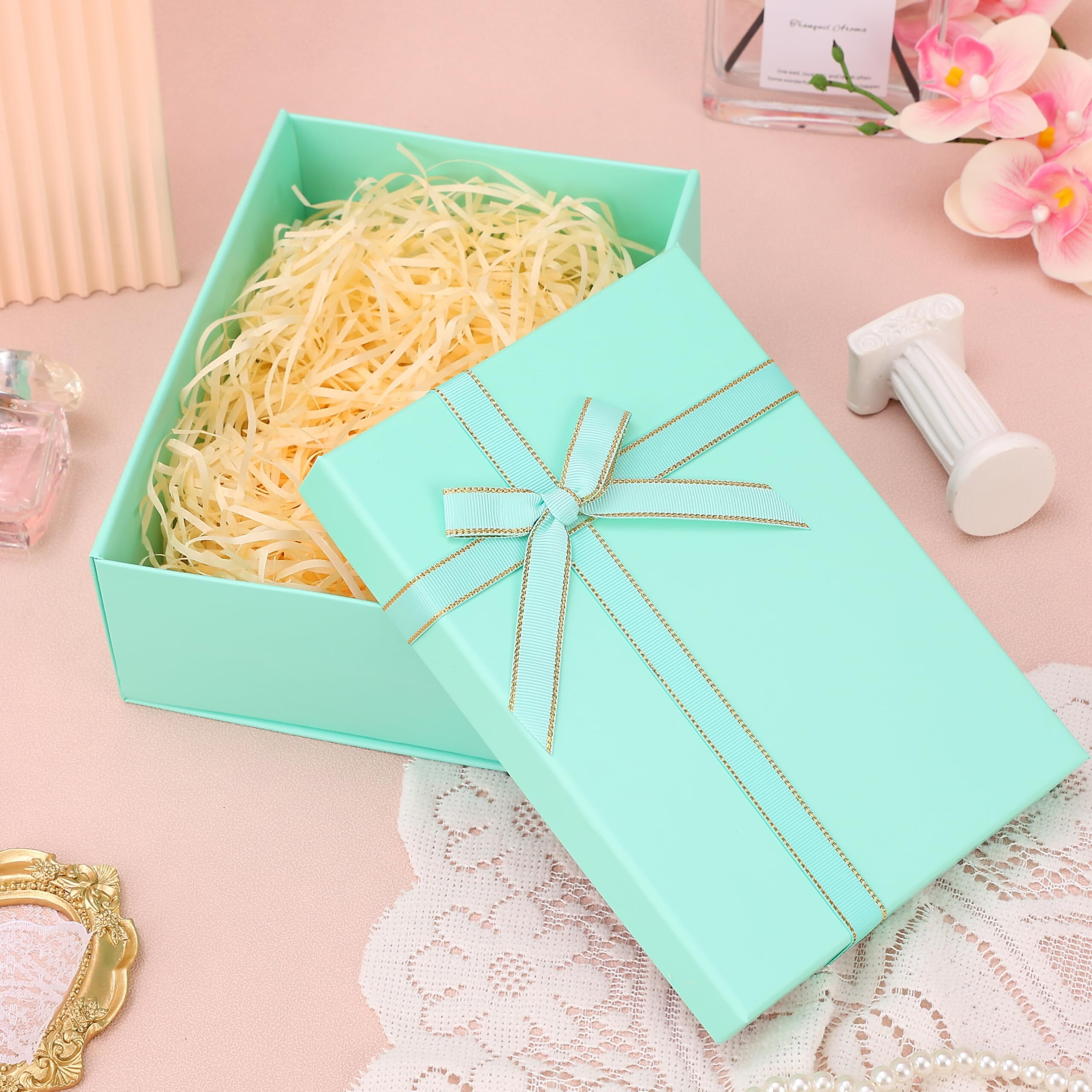Home Elements Luxury Gift Box With Ribbon For Packaging Multipurpose Gift Hampers Foldable Decorative Gift Packing Boxes Perfect For Presents Diwali Christmas Wedding Birthdays Special Occasions (Black)