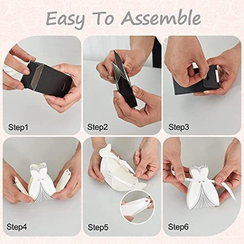 Satyam Kraft 50 Pcs (25 Pcs Bride & 25 Pcs Groom) Gift Box | Luxury Wedding Favors & Return Gifts| Elegant Boxes For Engagement,Anniversary & Party Gifting | Decorative Boxes For Marriage