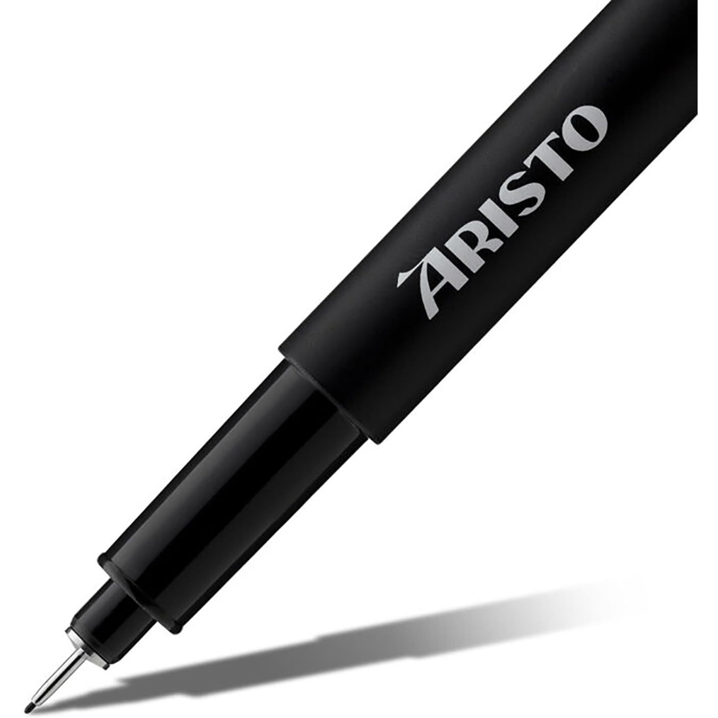 Aristo Precision Pigment Liners Fineliner Set 2 Fine Tip Drawing Pens For Artists 3 Eachwaterproof Archival Black Ink Ideal For Illustrations Sketching Technical Drawing