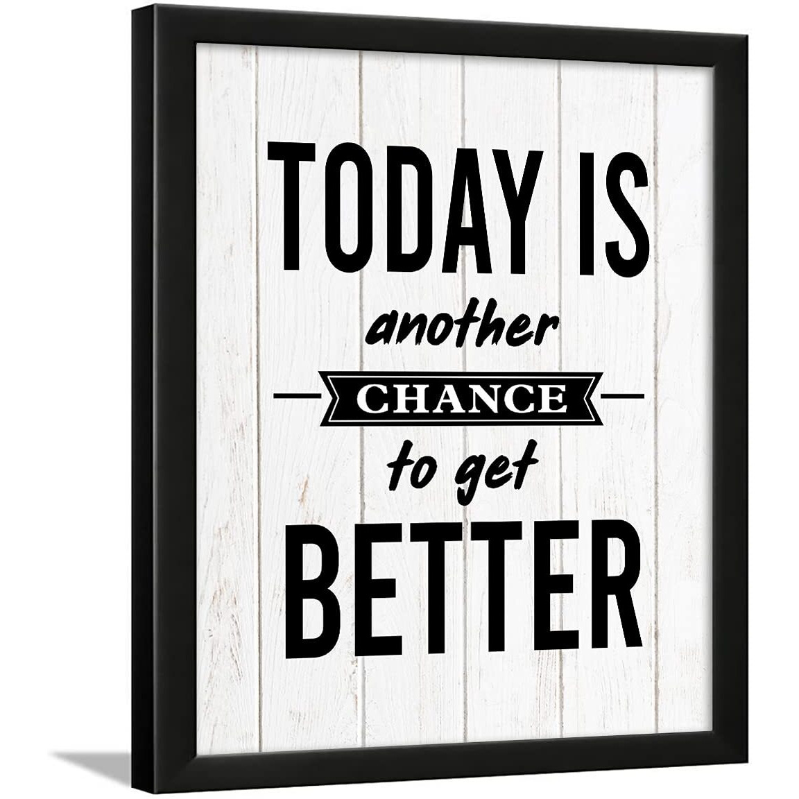 Chaka Chaundh - Office Quotes Frames - Motivational Quotes Wall Frames For Office - Performance Business Quotes Wall Frame - Office Quotes Wall Poster - (13.6 X 10.6 Inches) (Today Is An Another - White - 1)