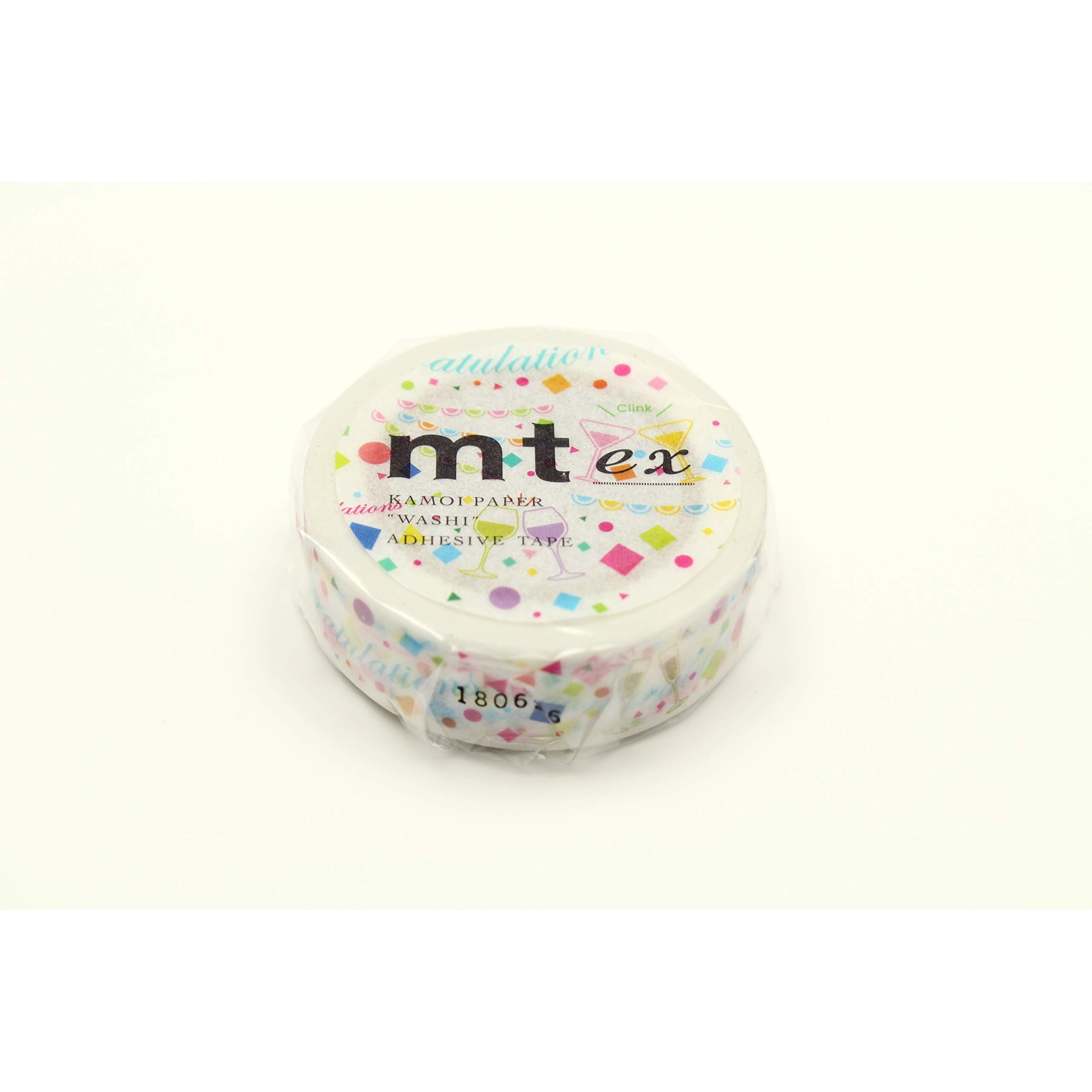 Mt Washi Masking Tape Ex Series, 15 Mm X 10 Mtrs Shade - Cheers, (Pack Of 1)