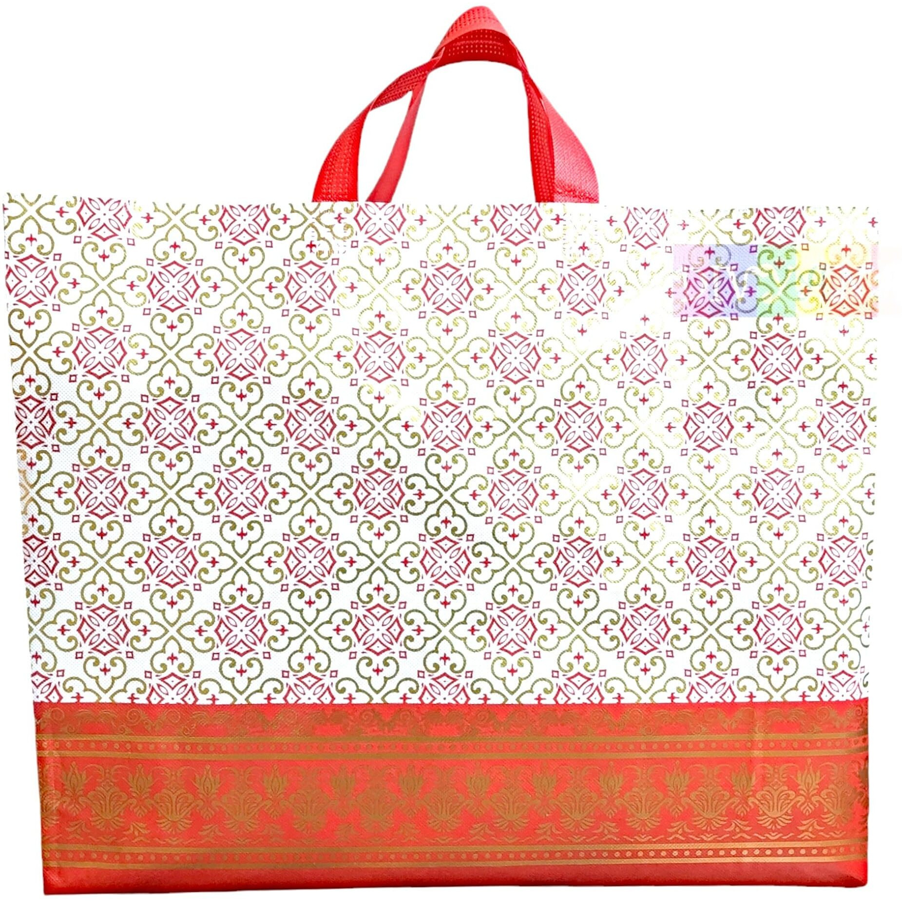 Divyana Large Size Pack Of 9 Pcs Reusable Gift Bags, Return Gifting Bag, Shopping Bag (Multicoloured) (Large 17X14X5 Inch)
