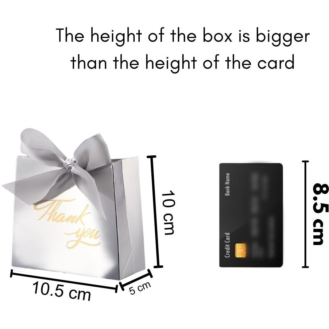Satyam Kraft 10 Pcs Elegant Candy Folding Paper Boxes With Handle | Delightful Favor Packaging For Rakhi&RakshaBandhan, Birthday, Kids Anniversary, Wedding Return Gifts, Party&Craft Essentials