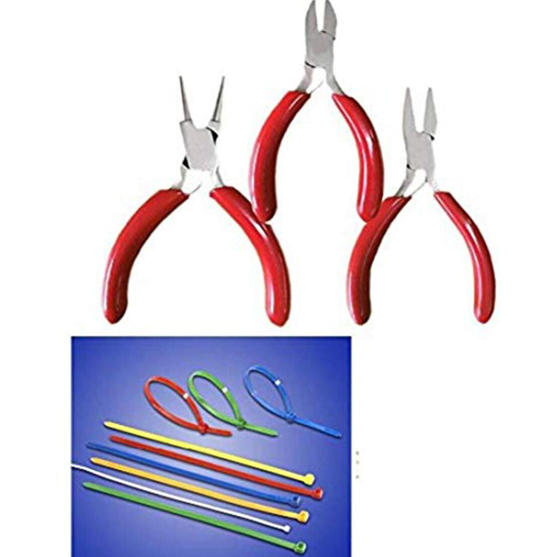 Diy Crafts Design No  3, Pack Of 3 Pcs, Jewelry Ferronickel Round Nose Pliers (Design No  3, Pack Of 3 Pcs)