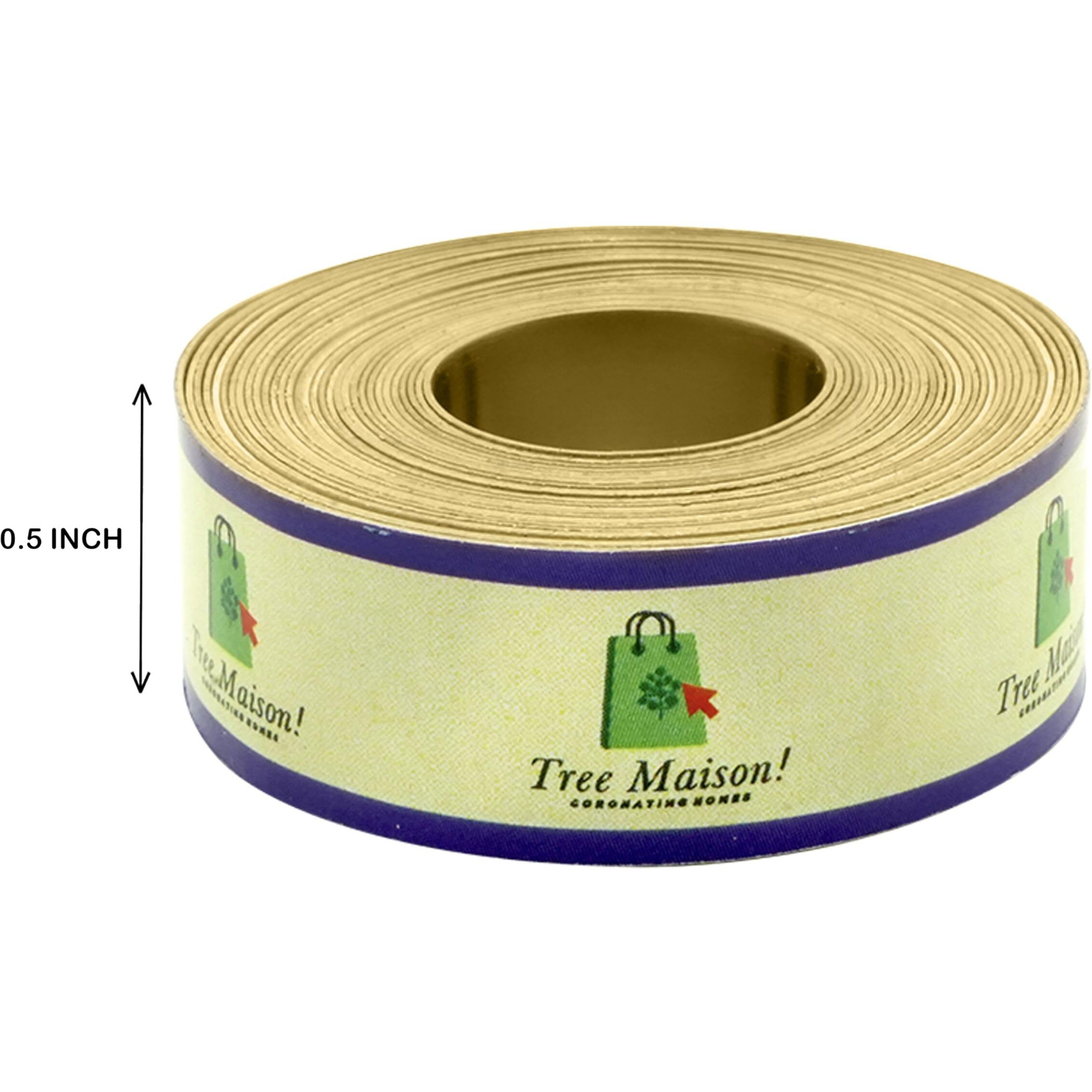 Tree Maison Coronating Homes Brass Strip | 0.5 Inch | Pack Of 2 | Brass Strip For Vastu | Vastu Strip Remedy | Width-12Mm, Thickness-0.3Mm, Length-8 Feet Approx