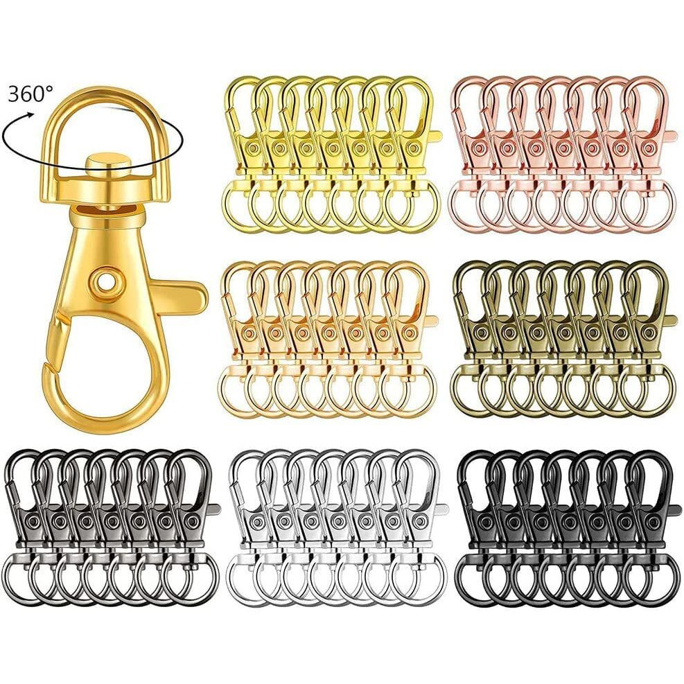 Diy Crafts 5 Pcs, Nickel Silver, 5 Pcs, Swivel Clasps Lanyard Snap Hooks Keychain Clip Hook Metal Lobster Claw Clasps Swivel Lanyards Snap Hooks Strap Lanyard Clips For Keychain(5 Pcs, Nickel Silver)