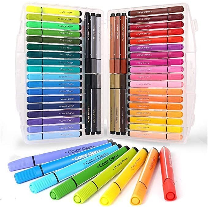 Invite Enterprise Washable Watercolor Pens Set, Coloring Kit Art Markers Color Sketch Pens Set Kids Artists Sketching Drawing Materials Craft Supplies Return Gift[48]