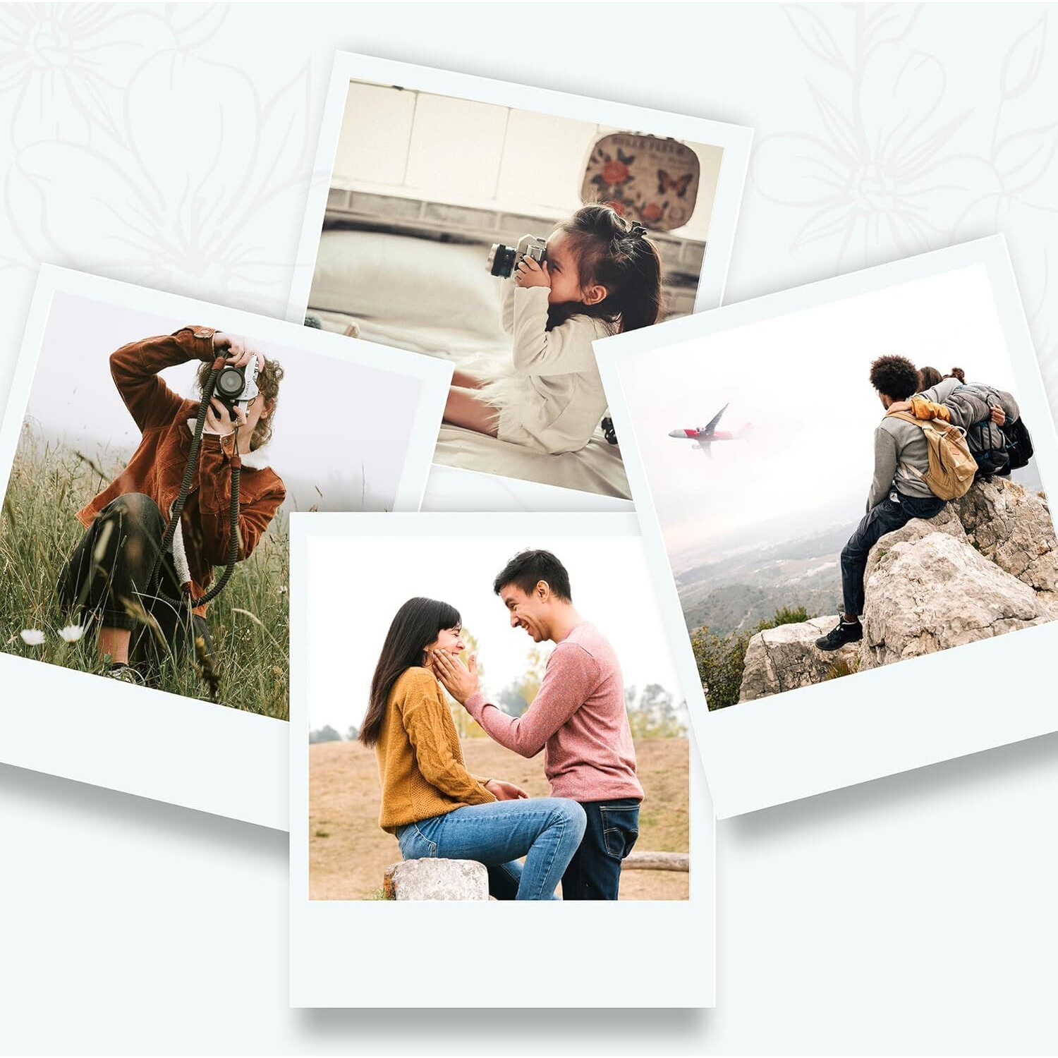 Shree Collection Customised Mini Photo Prints - For Birthday, Anniversary, Personalized Memory Keepsakes For Decorating Your Space, 4X3 Inches (40)