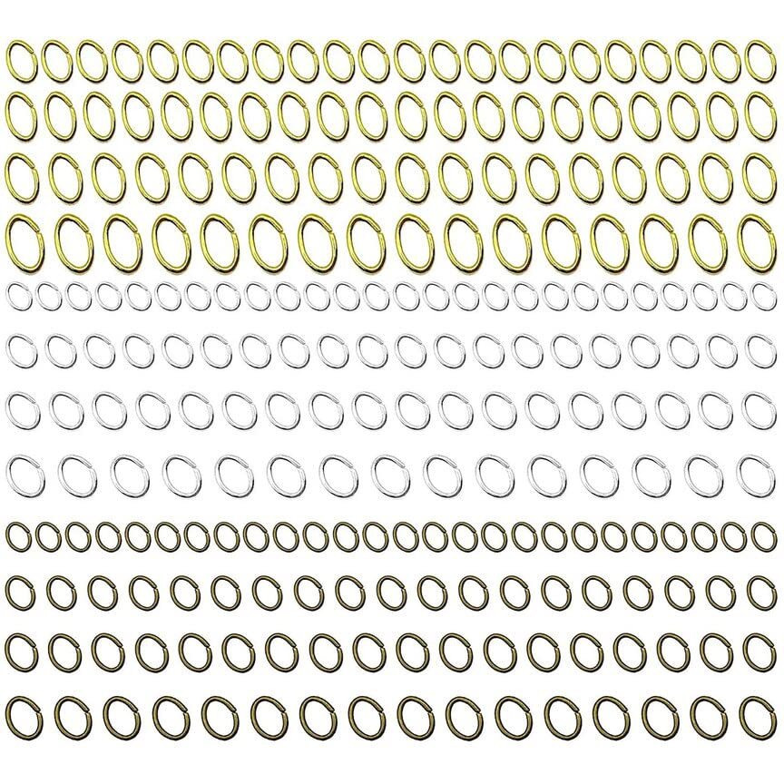 Diy Crafts 400 Only Jump Rings, Silver, (400 Only Jump Rings, Silver) Jump Ring Only, Dhook Type Swivel(400 Only Jump Rings, Silver)