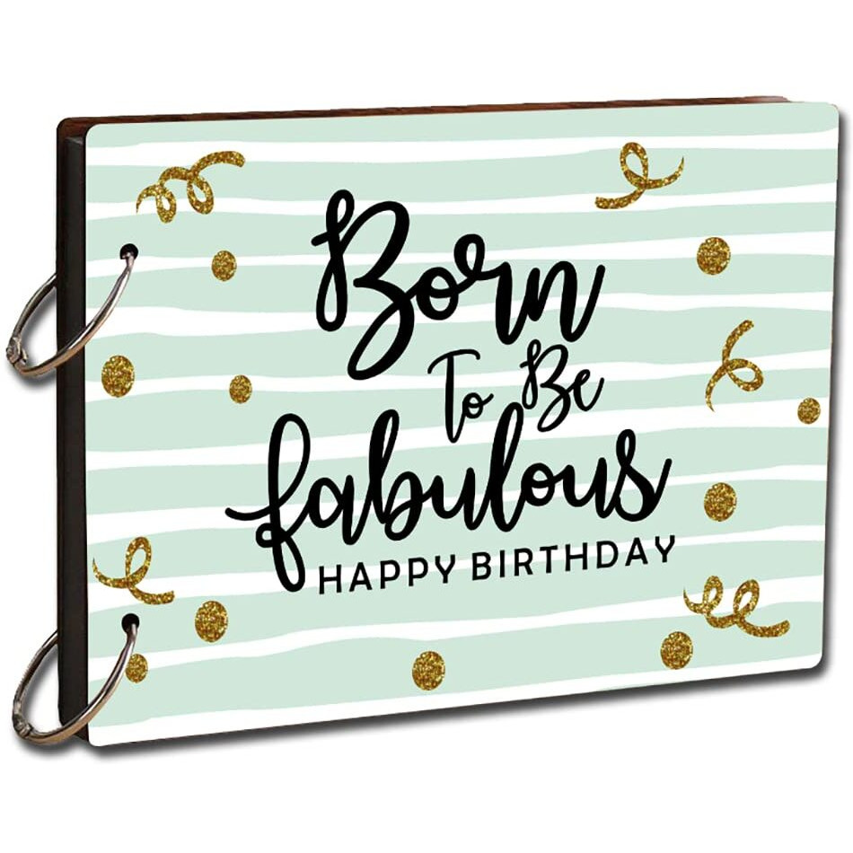 Printelligent Diy Scrapbook Photo Album Diary - Creative Gifts For Anniversary Small 9 X 6.5 Inch - Birthday New