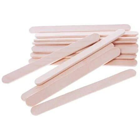 4Myl Wooden Ice Cream Popsicle Sticks For School Projects Pack Of 100 (50 Multicolour And 50 Wooden Coloured)