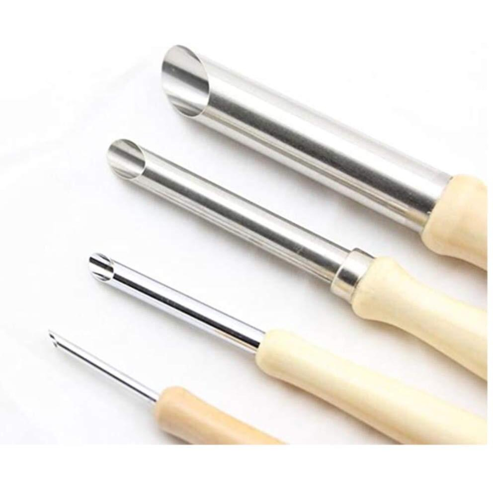 Artbee Circle Shape Hole Cutter Carving Tool For Pottery Clay Sculpture (Pack Of 4 Pcs) Wood Cutter