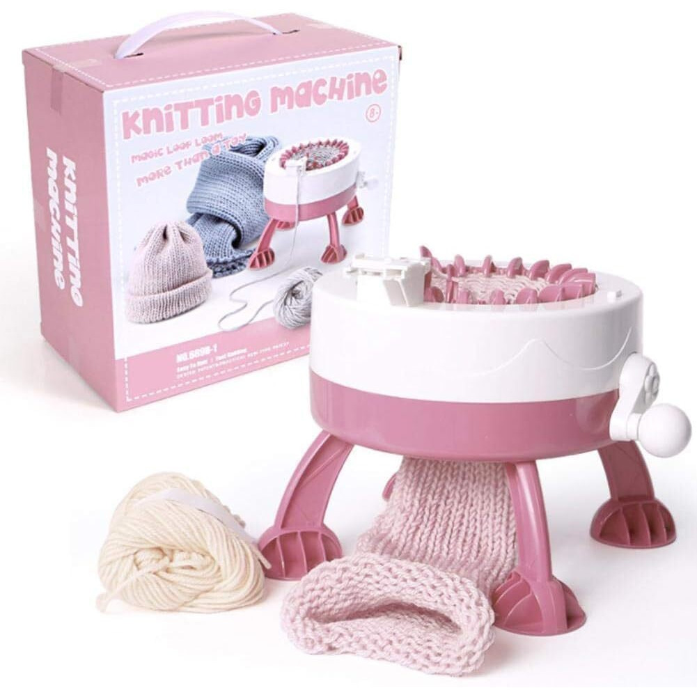 Exomoon Knitting Machine, 22 Needles Smart Weaving Loom Knitting Board Rotating Double Knitting Loom Machine, Knitting Board Rotating, Double Knit Loom For Sock/Hat, Weaving Loom