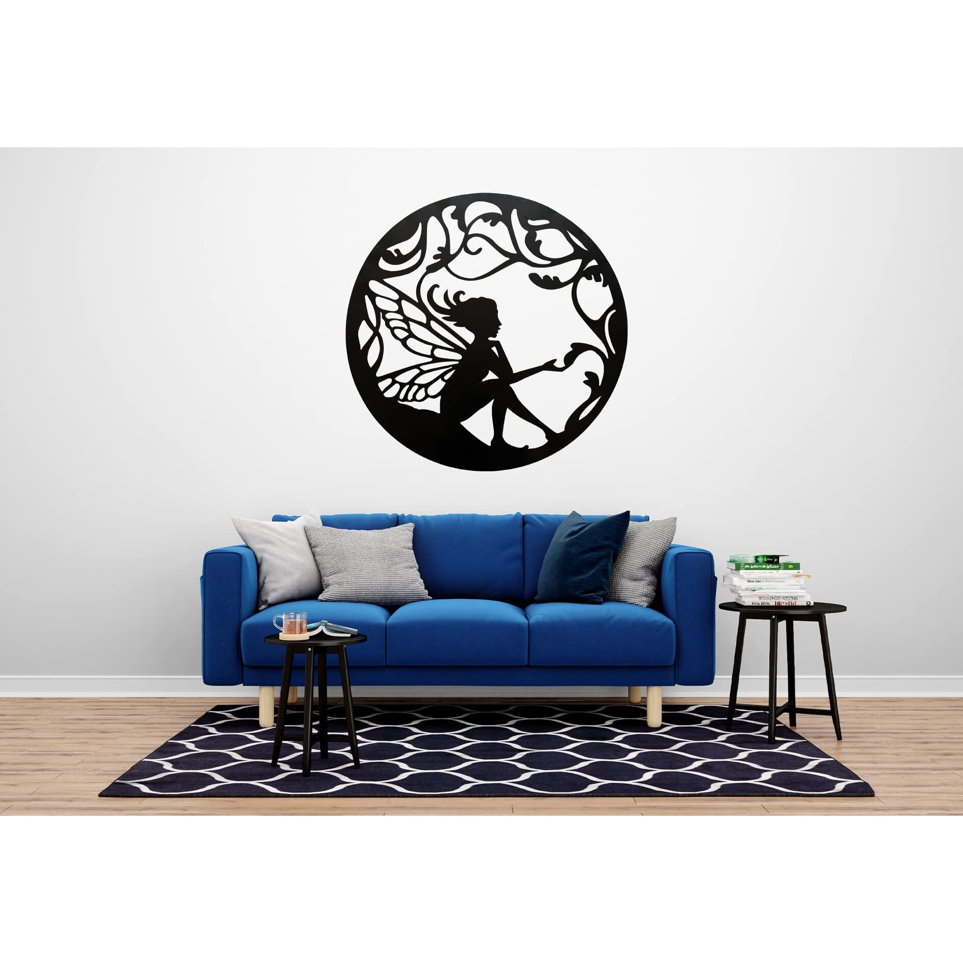 Eu Enchanting Led Fairy Wall Art - Water/Fade Resistant, Indoor Dcor - 50Cm Radius - Perfect For Homes & Offices