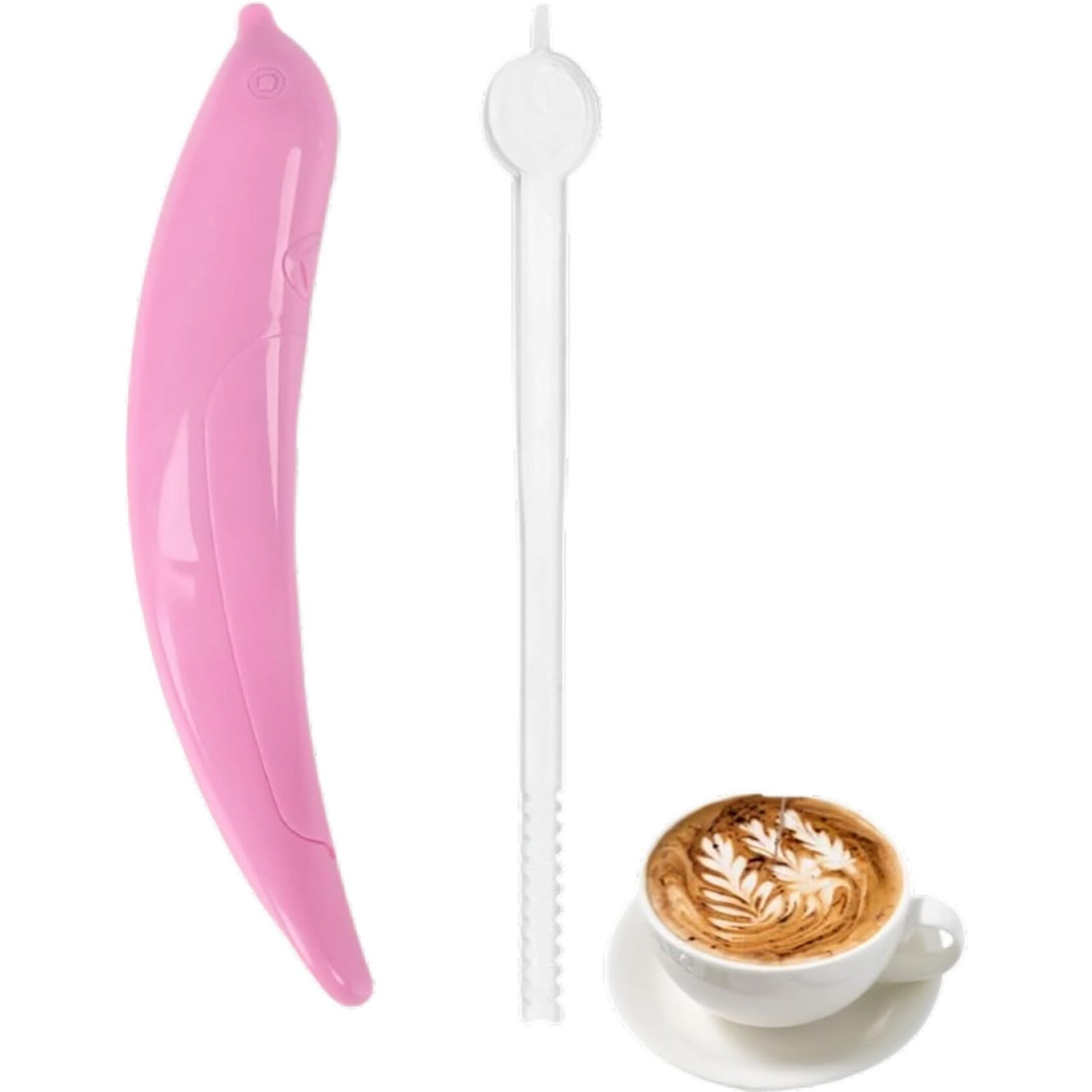 Kruvad Electric Spice Pen Coffee Art Pen For Latte & Food Art Make Creative Messages & Drawings With Coffee Ground Designer Latte Art Pen Coffee Decoration Tool [14X3X1 Cm]