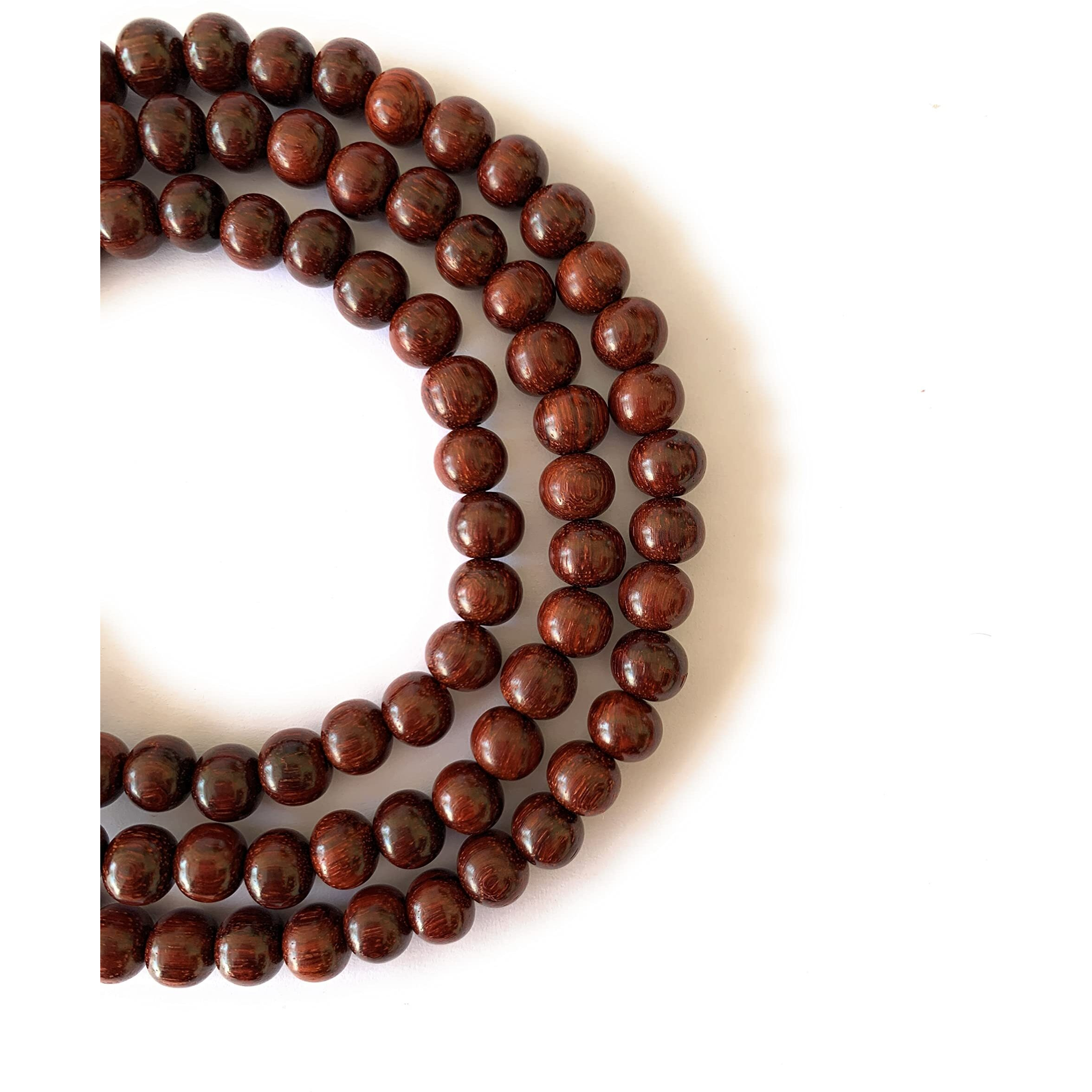Rdk Red Sandalwood (Lal Chandan) Islamic Tasbih Prayer Mala Beautiful Engraved Allah Mohammad Tasbeeh/Muslim Prayer Beads/Tasbih/Sibhaa Islamic Salat Prayer Tasbeeh 100 Beads 6 Mm