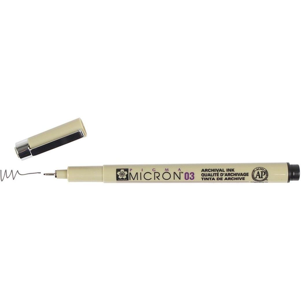 Sakura Pigma Micron Black Open Stock, Pack Of 2 Pens (03)