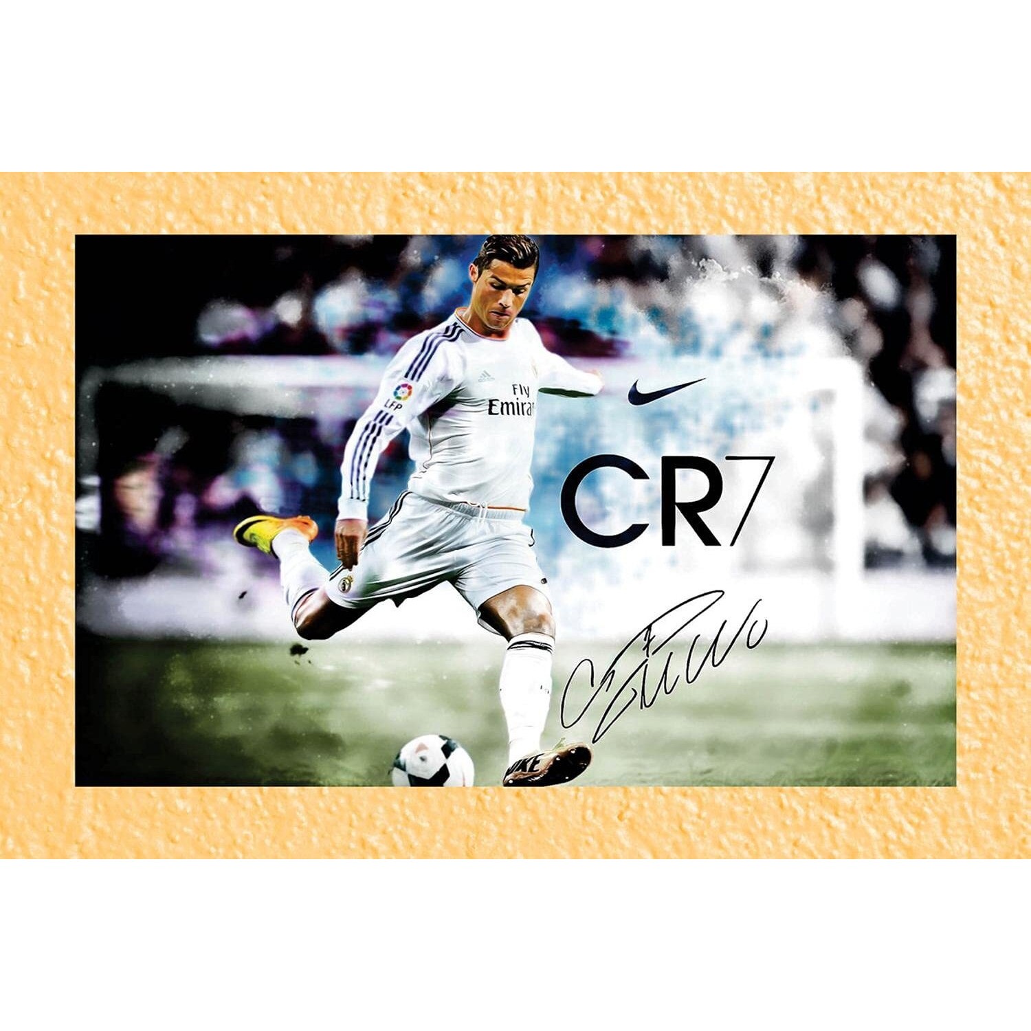 Pixelartz Wall Poster - Cristiano Ronaldo -Real Madrid - Football - Hd Quality Poster