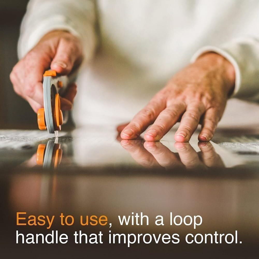 Abhaymart 45Mm Rotary Cutter For Fabric Self Healing Cutting Mat And Sewing Ruler Classic Loop Rotary Cutter Sewing Cutting Handle Rotary Sewing Fabric Leather Quilting Rotary Fabric Tool Cutter