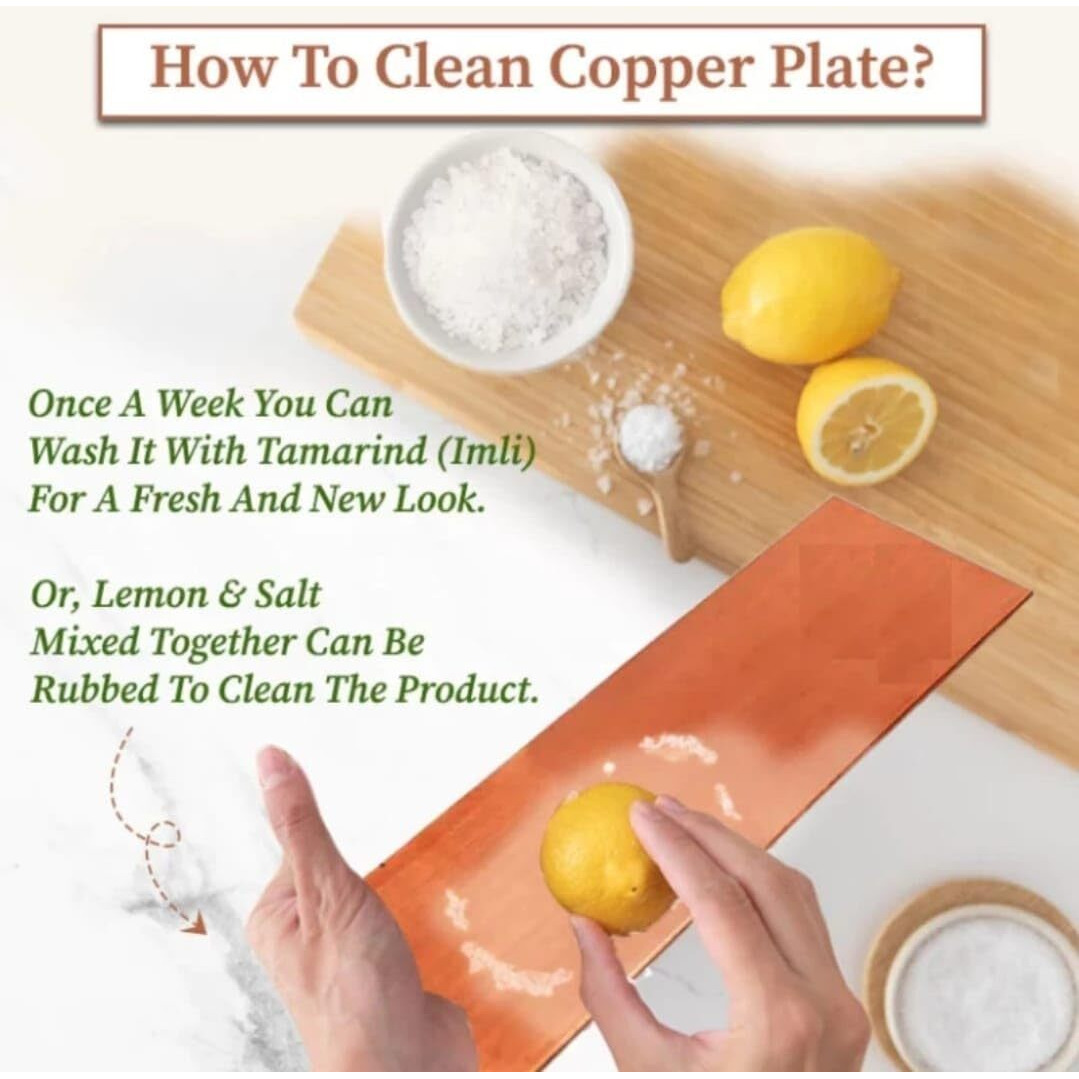 Vitszee 99.9% Pure Copper Cu Metal Sheet Plate For Multipurpose Use (150Mm X 50Mm X 1 Mm)