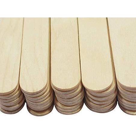 Lazybeee Wooden Ice Cream Sticks For Art & Craft (500 Pieces, 15X2Cm) White