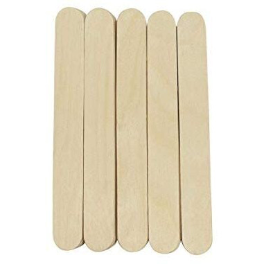 Lazybeee Wooden Ice Cream Sticks For Art & Craft (500 Pieces, 15X2Cm) White