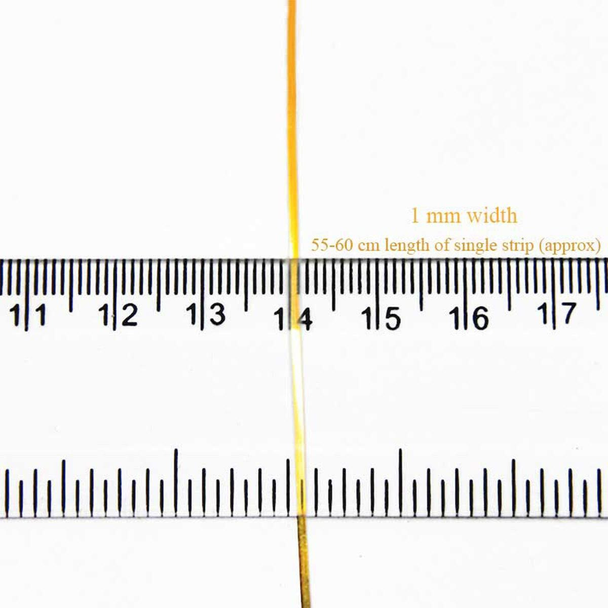 Embroiderymaterial Metal Strip/Mukaish For Embroidery Work, Honey Gold Color(100 Gram)
