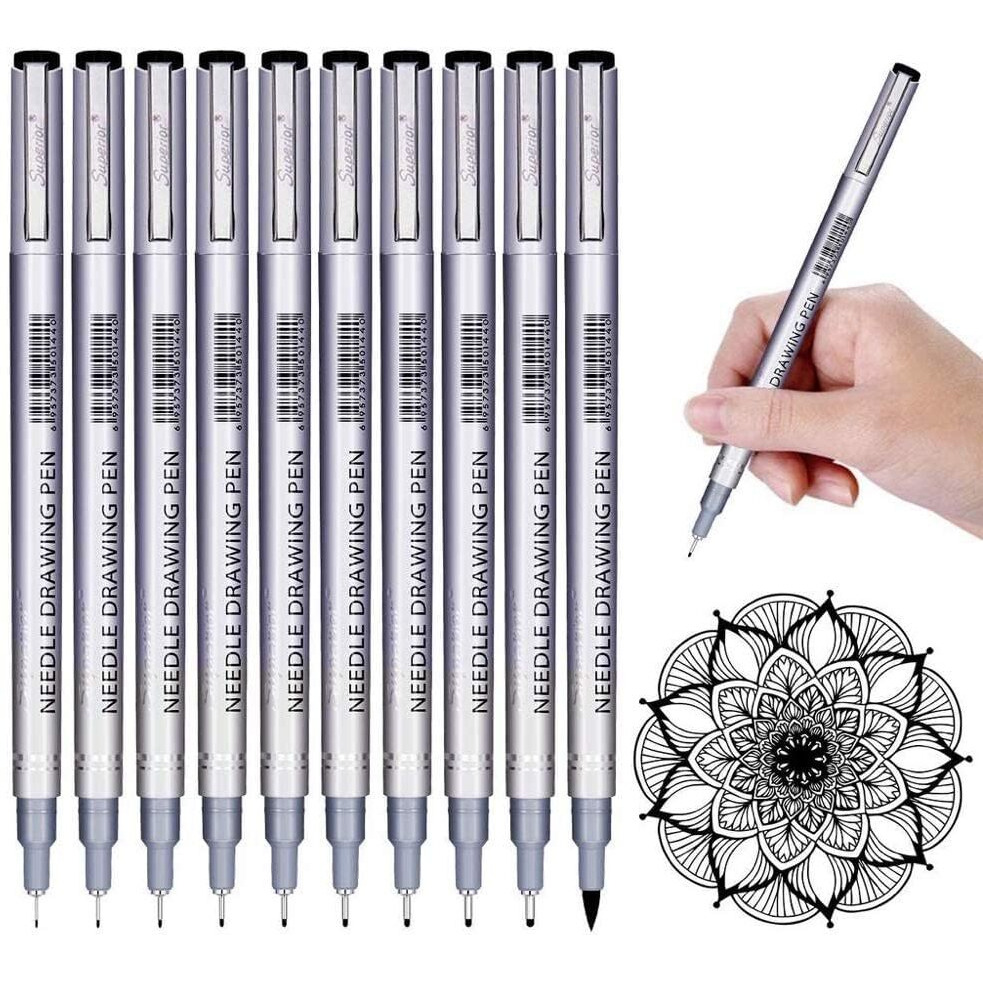 Worison 8Pc Needle Drawing Pen Set For Sketching, Anime, Manga, Artist Illustration And Journaling