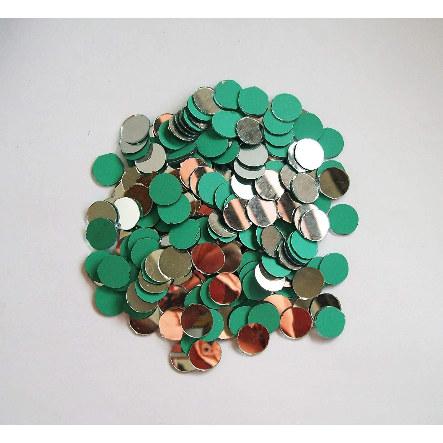 Omx Round Glass Mosaic Pieces For Diy Projects. (2Cm, 200 Pieces)