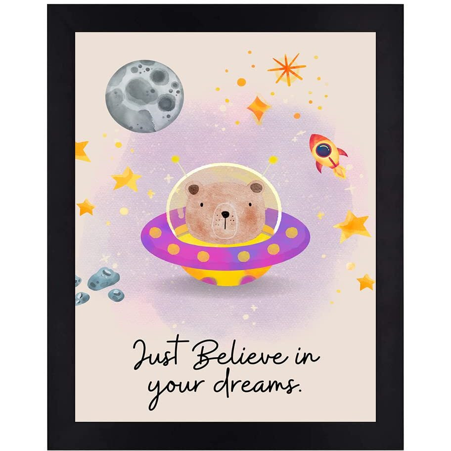 Interio Crafts - Positive Motivational Quotes Frames  Framed Posters - Quotes Frames For Office Wall, Home Decor- Quotes Wall Frames - Posters With Frame - 13 X 10 Inches.