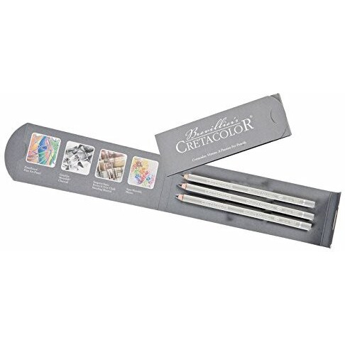 Cretacolor Graphite Aquarelle Hb Set Of 3 Pencils (Pack Of 2),Black,180 00