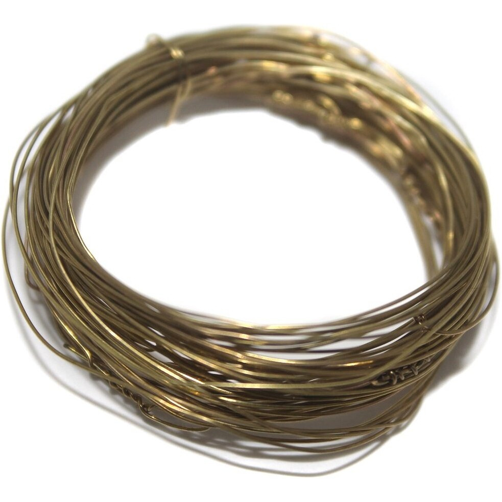Beadsnfashion Brass Craft Wire Diy Golden For Jewellery Making, Beading Wire, Craft Work, Flower Making, Hobby And School Project, 60 Mtrs, 28 Gauge Thick (0.36 Mm)