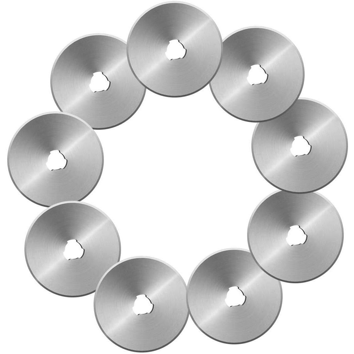 Amicitools Rotary Blades 45 Mm , Silver (Pack Of 10)