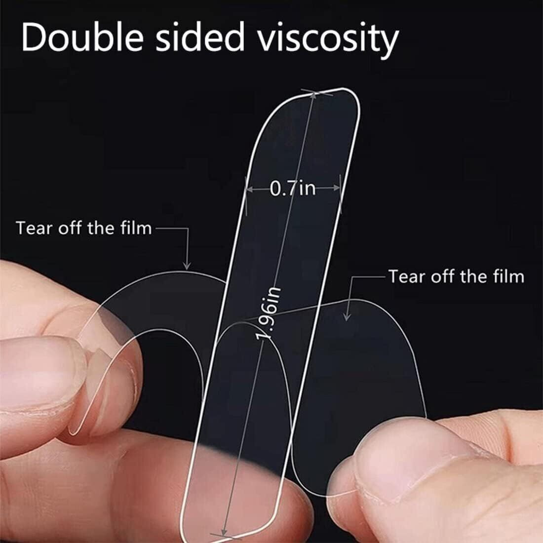 S2S Self Adhesive Reusable Tape Double Sided Heavy Duty Tap | Special Transparent Seamless Sticker | Multifunctional High Adhesive Tape | Washable Waterproof - 50 Pieces