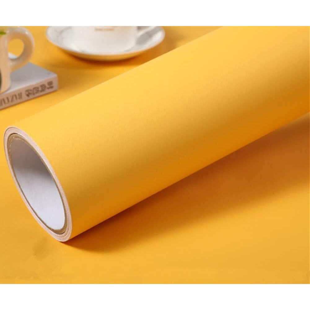 Fusion Vinyl Self Adhesive Wall Door Fridge Sticker, 24 X 60 Inch, Yellow