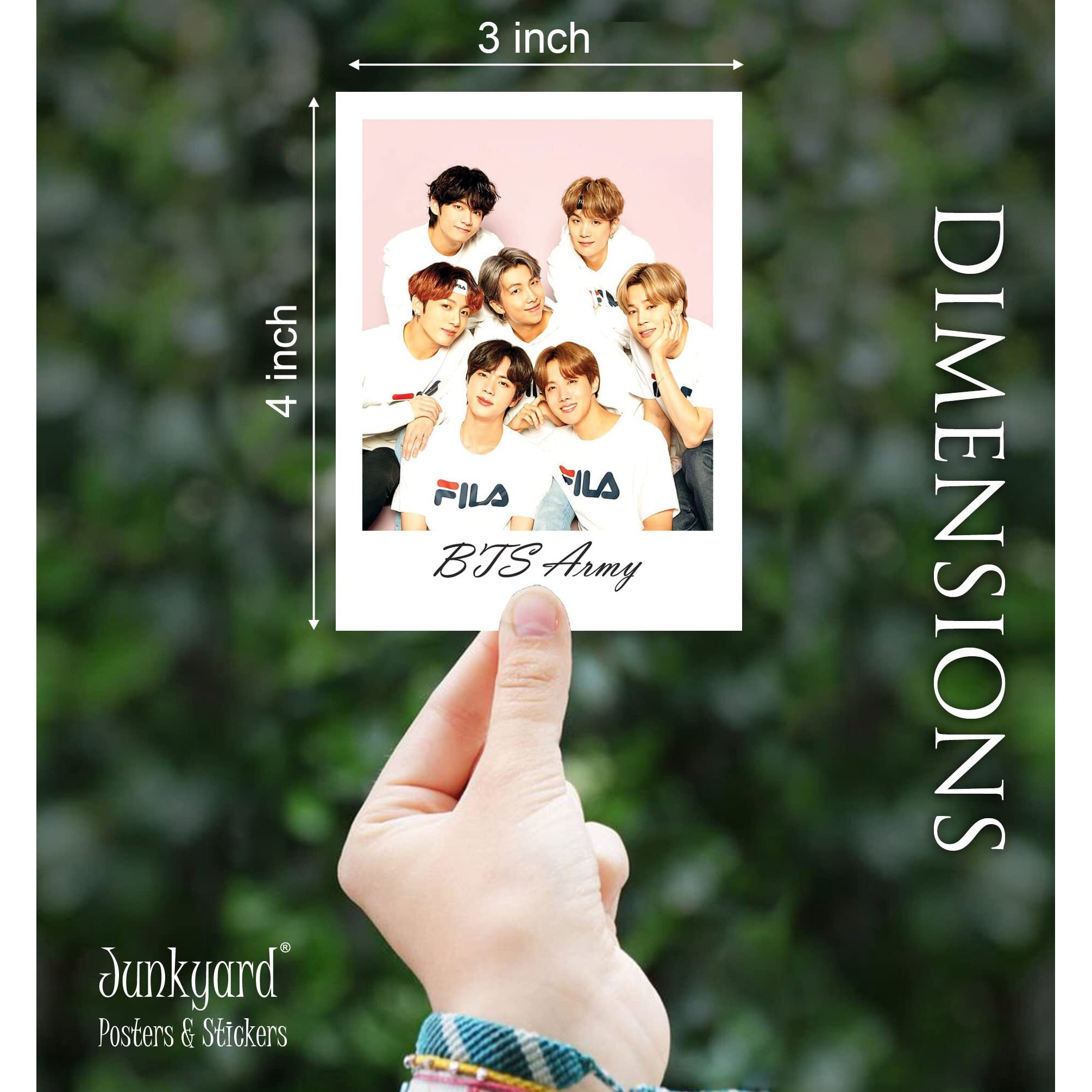 Junkyard Paper Pack Of 16 Bts Lomo Photocards For Birthday For Wall Decor (Size 3 X 4 Inch)