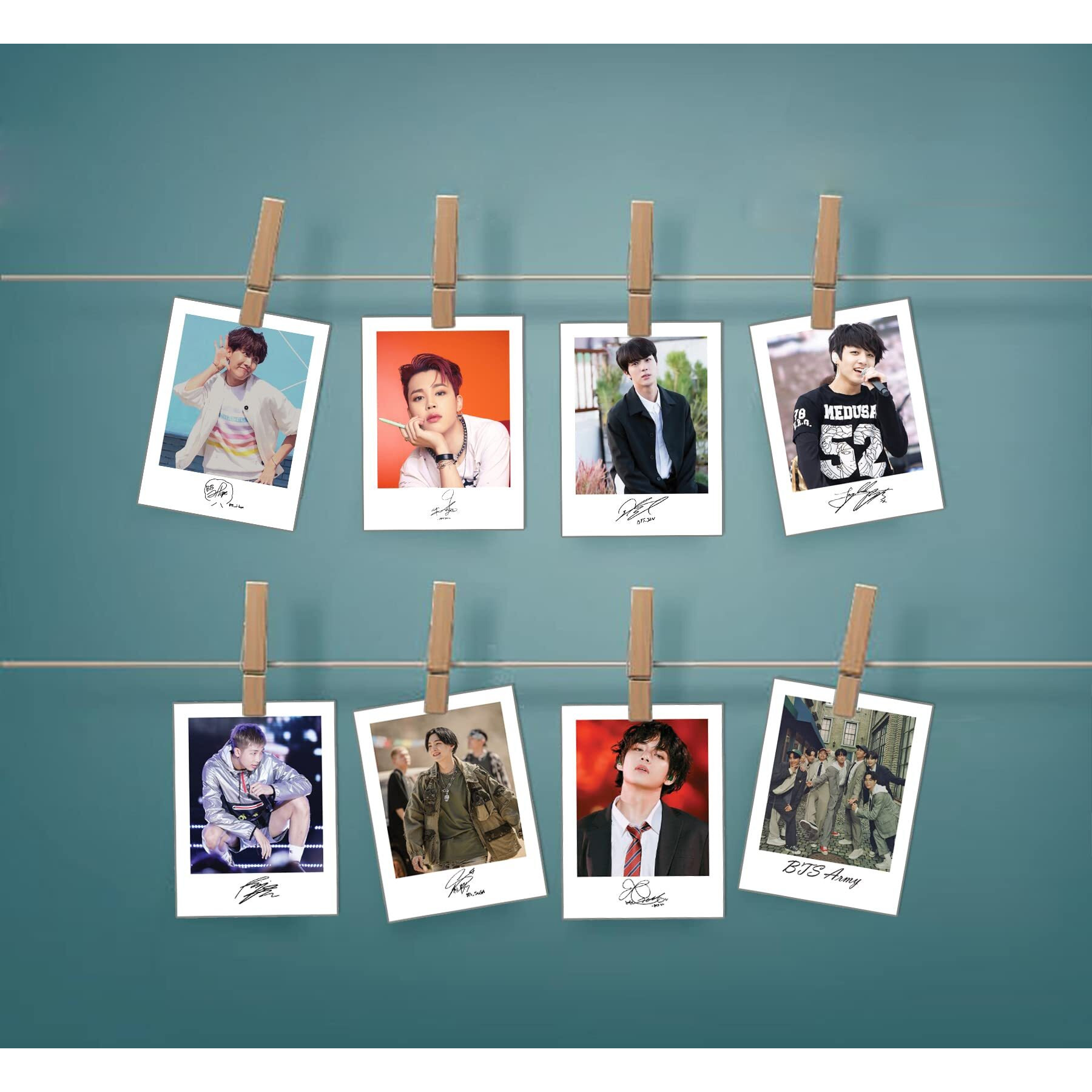 Junkyard Paper Pack Of 16 Bts Lomo Photocards For Birthday For Wall Decor (Size 3 X 4 Inch)