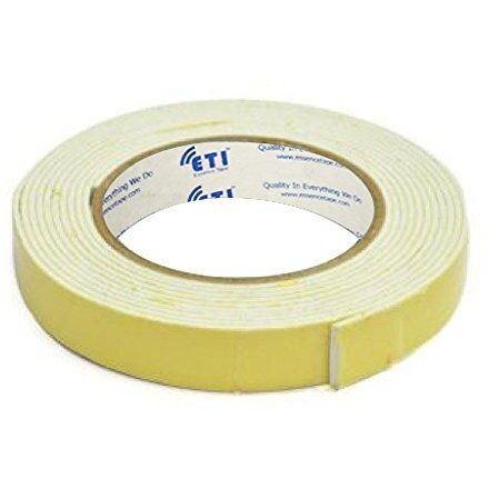 Eti Double Side Foam Tape 24Mm X 5Meter Set Of 3, White